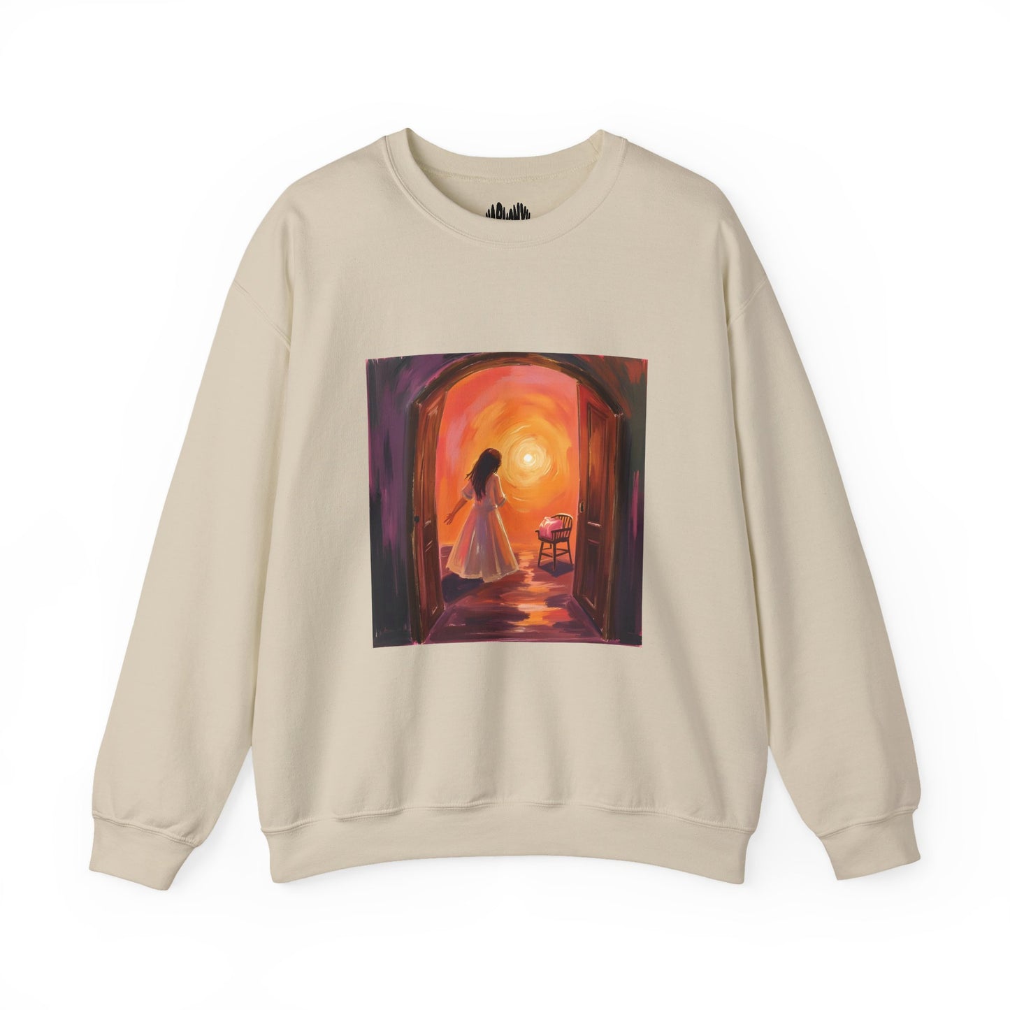 “The Invitation of Light” Crewneck Sweatshirt, Halloween Sweatshirt, Cozy Fall Apparel, Pumpkin Patch Gift, Unisex Sweatshirt