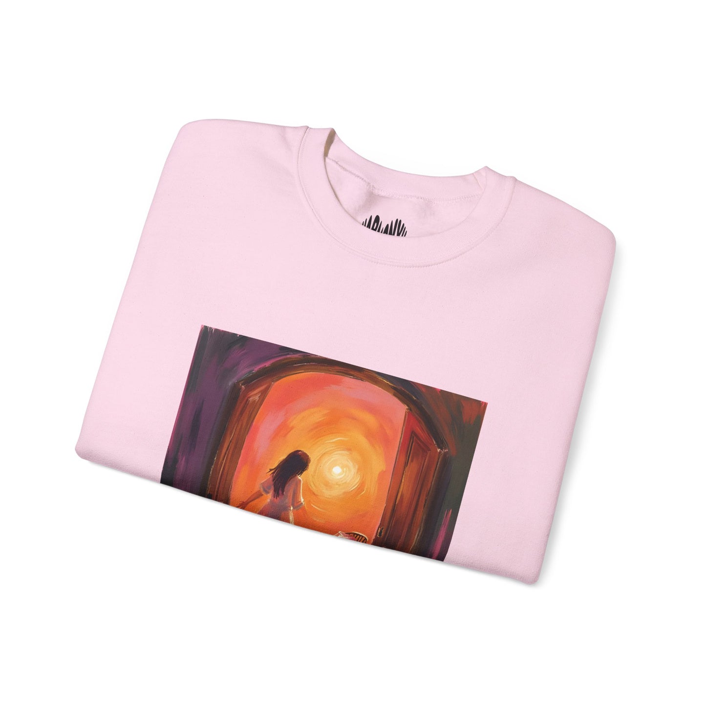 “The Invitation of Light” Crewneck Sweatshirt, Halloween Sweatshirt, Cozy Fall Apparel, Pumpkin Patch Gift, Unisex Sweatshirt