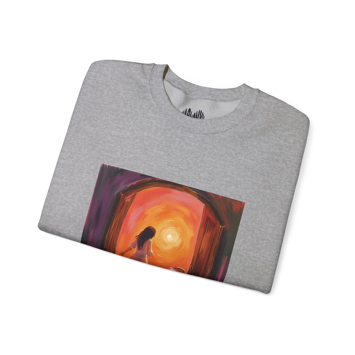 “The Invitation of Light” Crewneck Sweatshirt, Halloween Sweatshirt, Cozy Fall Apparel, Pumpkin Patch Gift, Unisex Sweatshirt