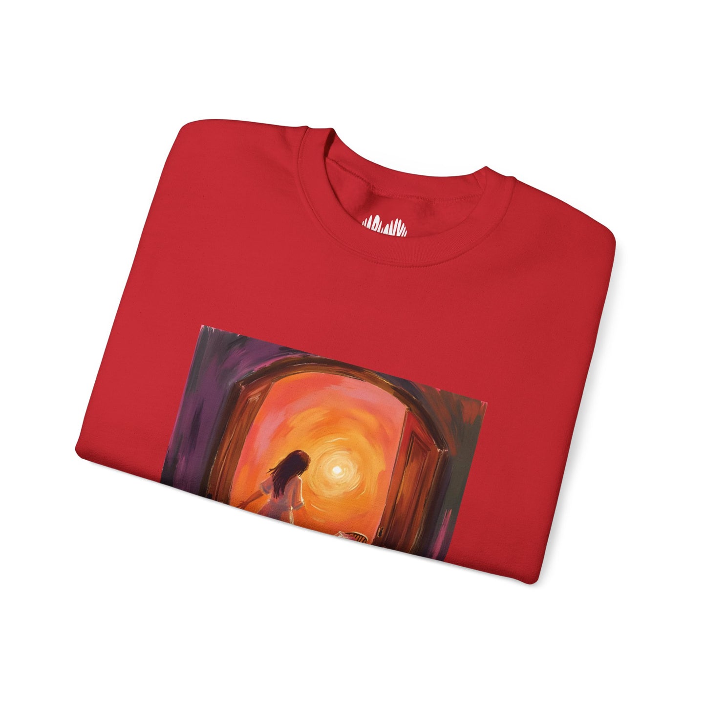 “The Invitation of Light” Crewneck Sweatshirt, Halloween Sweatshirt, Cozy Fall Apparel, Pumpkin Patch Gift, Unisex Sweatshirt