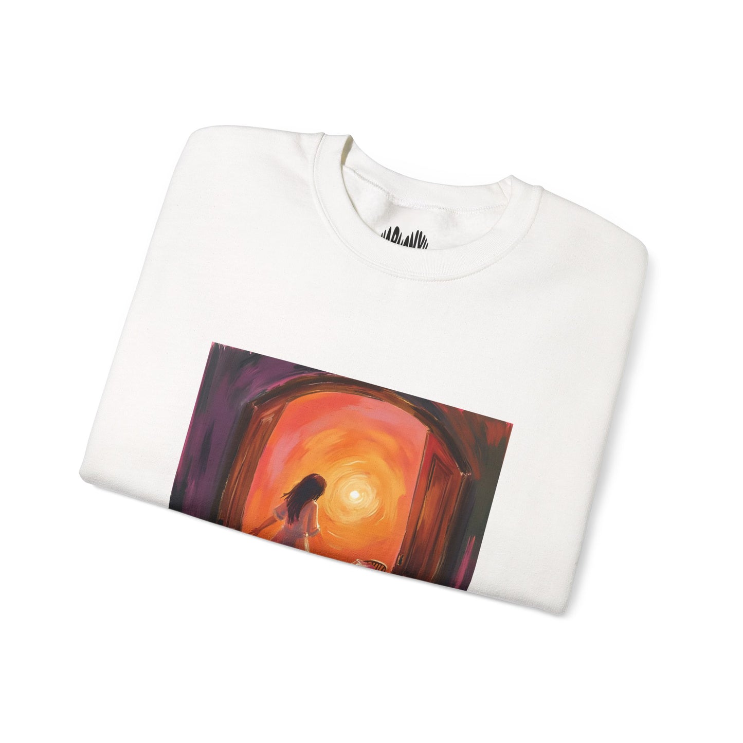 “The Invitation of Light” Crewneck Sweatshirt, Halloween Sweatshirt, Cozy Fall Apparel, Pumpkin Patch Gift, Unisex Sweatshirt