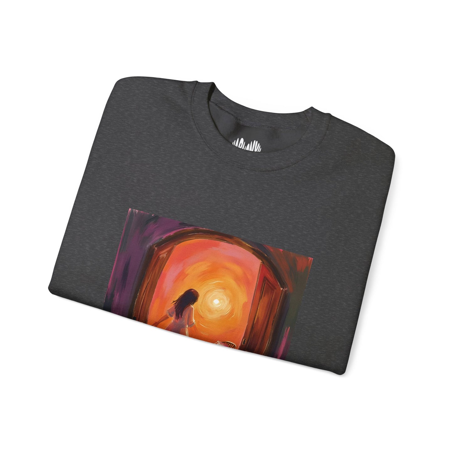 “The Invitation of Light” Crewneck Sweatshirt, Halloween Sweatshirt, Cozy Fall Apparel, Pumpkin Patch Gift, Unisex Sweatshirt