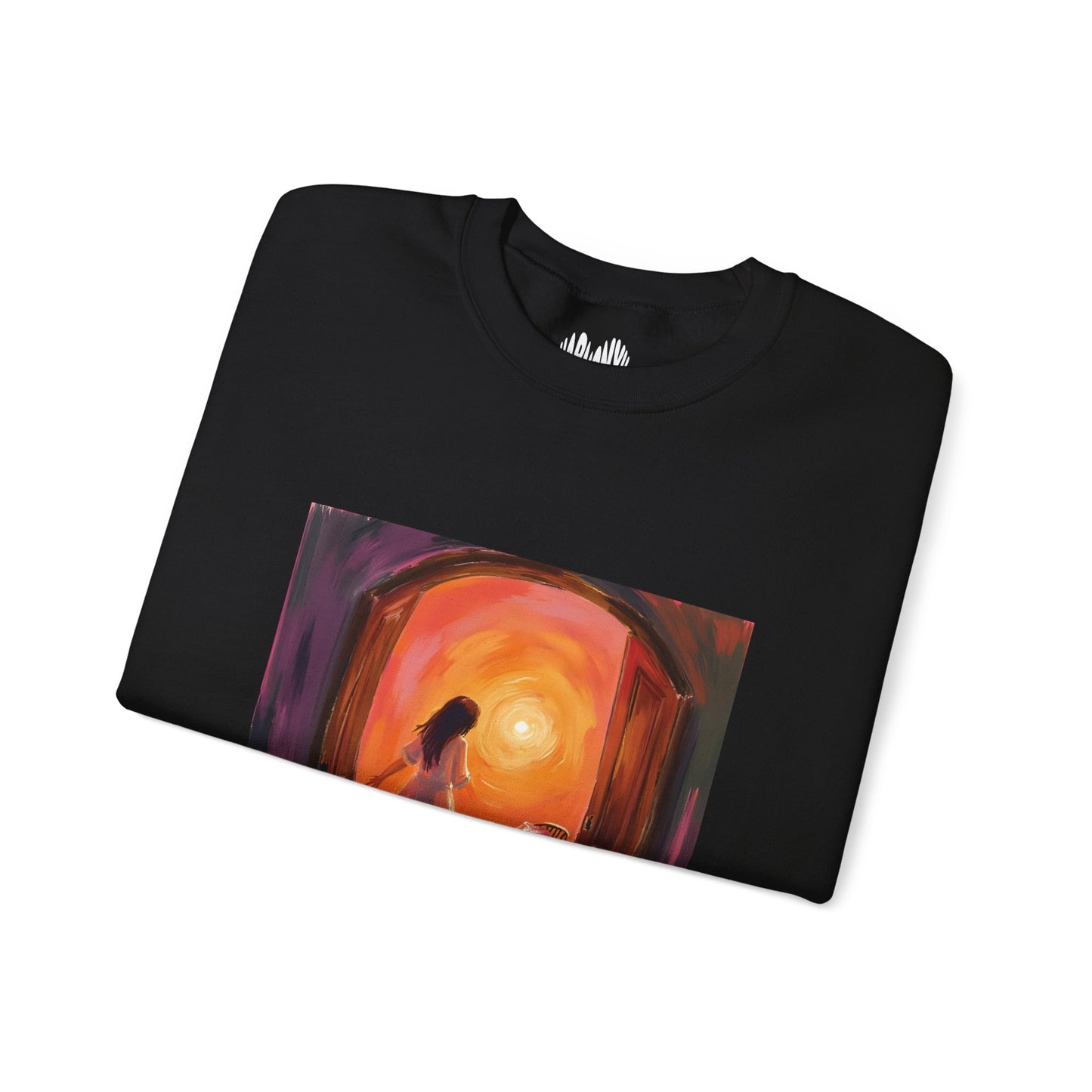 “The Invitation of Light” Crewneck Sweatshirt, Halloween Sweatshirt, Cozy Fall Apparel, Pumpkin Patch Gift, Unisex Sweatshirt