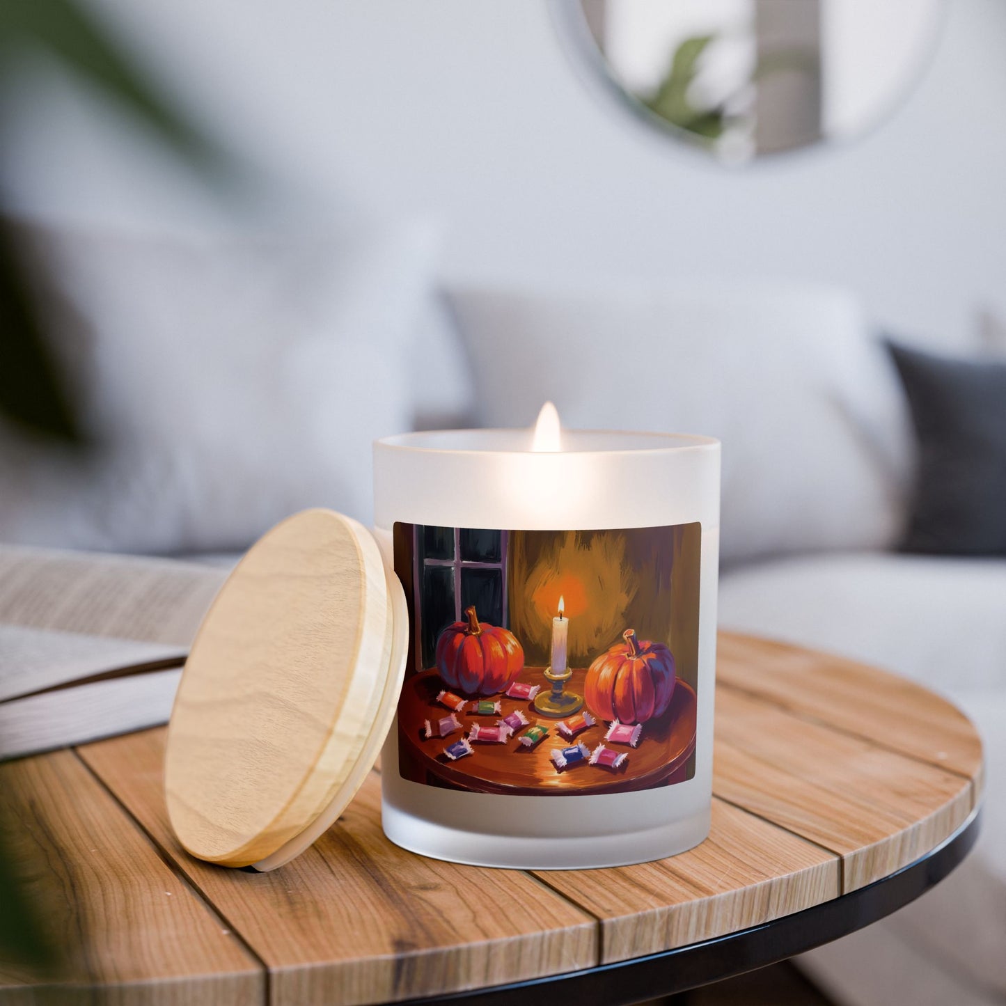 "Nightfall's Treat" Candle, Halloween Candle, Gift for her, Cute Pumpkin