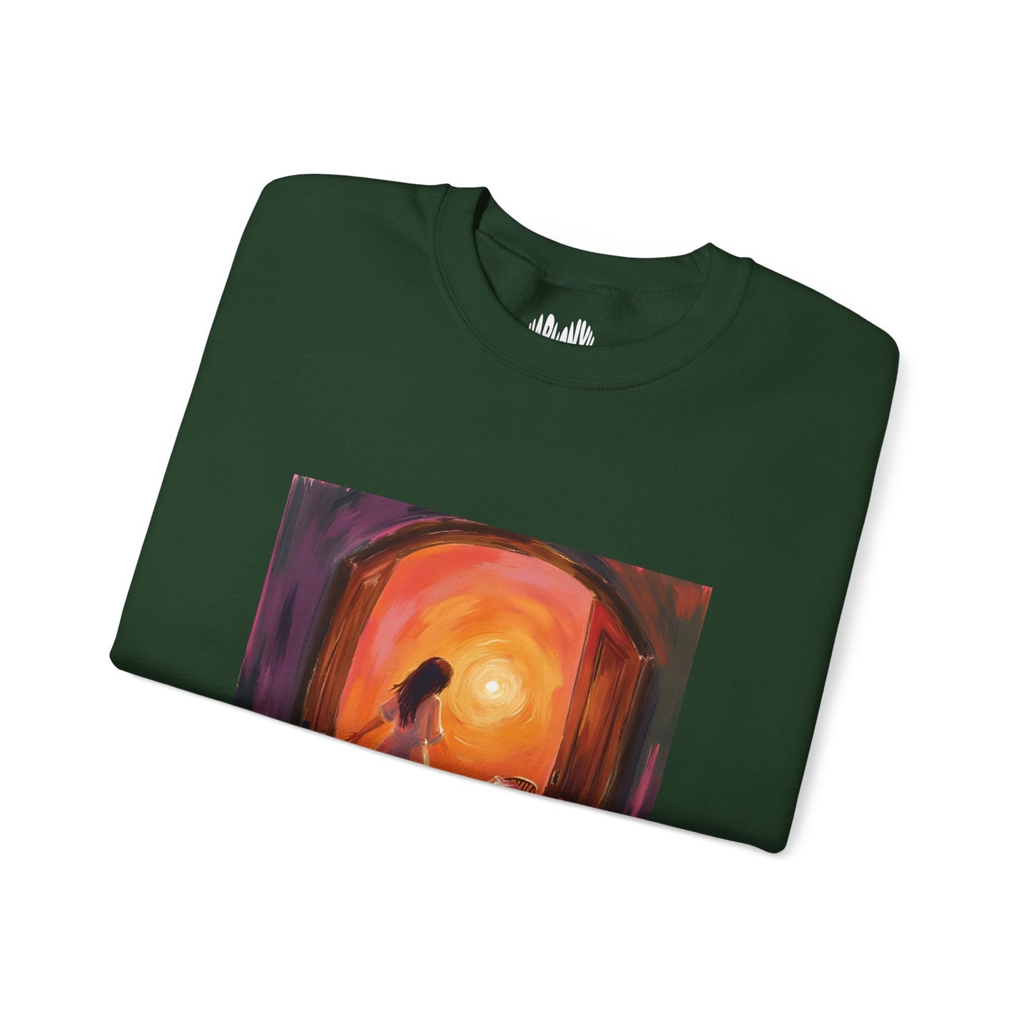 “The Invitation of Light” Crewneck Sweatshirt, Halloween Sweatshirt, Cozy Fall Apparel, Pumpkin Patch Gift, Unisex Sweatshirt