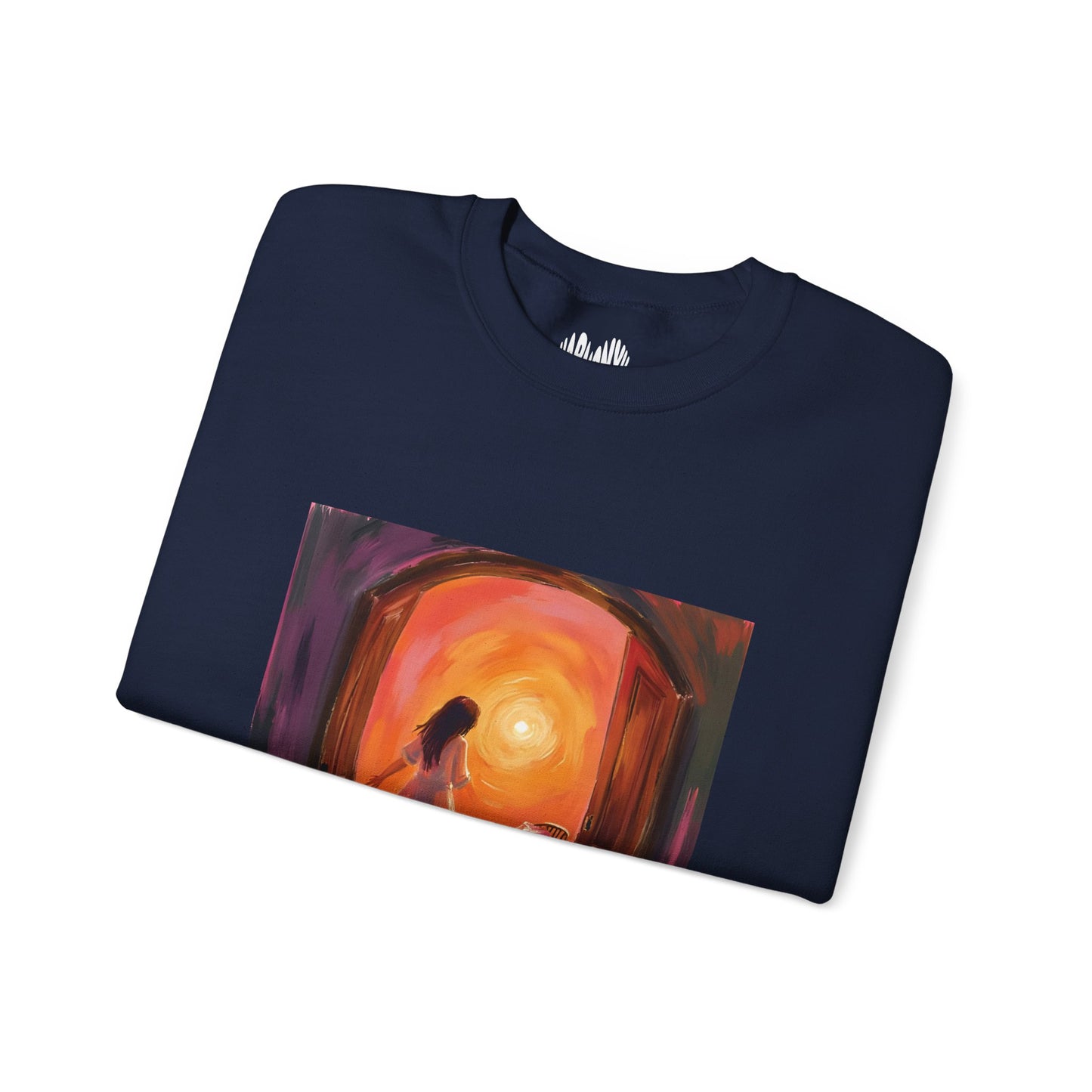 “The Invitation of Light” Crewneck Sweatshirt, Halloween Sweatshirt, Cozy Fall Apparel, Pumpkin Patch Gift, Unisex Sweatshirt
