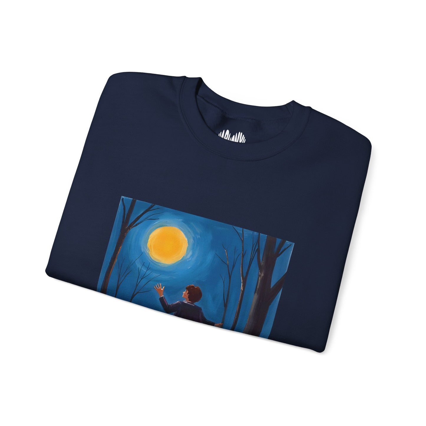 “Sing with the Moon” Crewneck Sweatshirt, Halloween Sweatshirt, Cozy Fall Apparel, Pumpkin Patch Gift, Unisex Sweatshirt