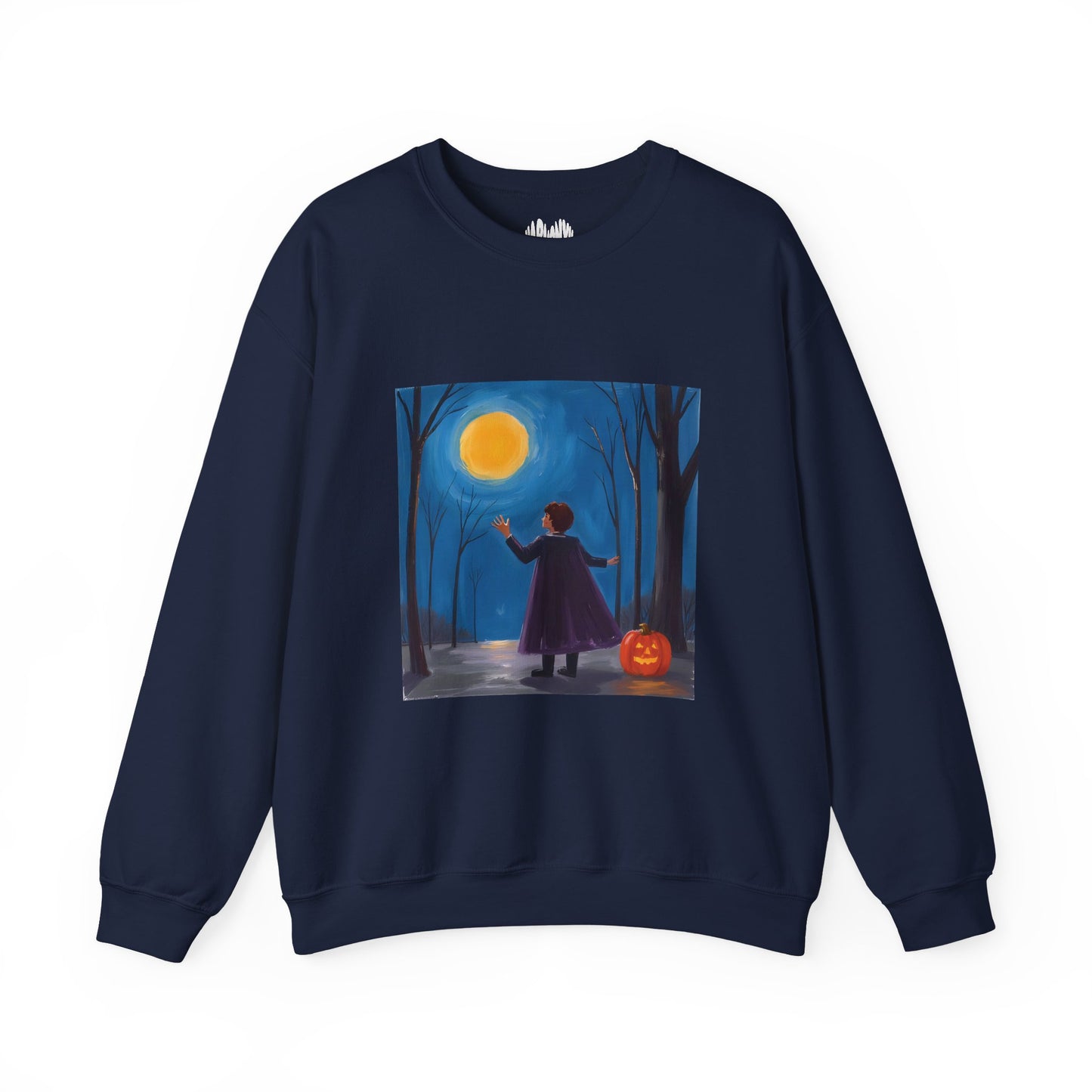 “Sing with the Moon” Crewneck Sweatshirt, Halloween Sweatshirt, Cozy Fall Apparel, Pumpkin Patch Gift, Unisex Sweatshirt