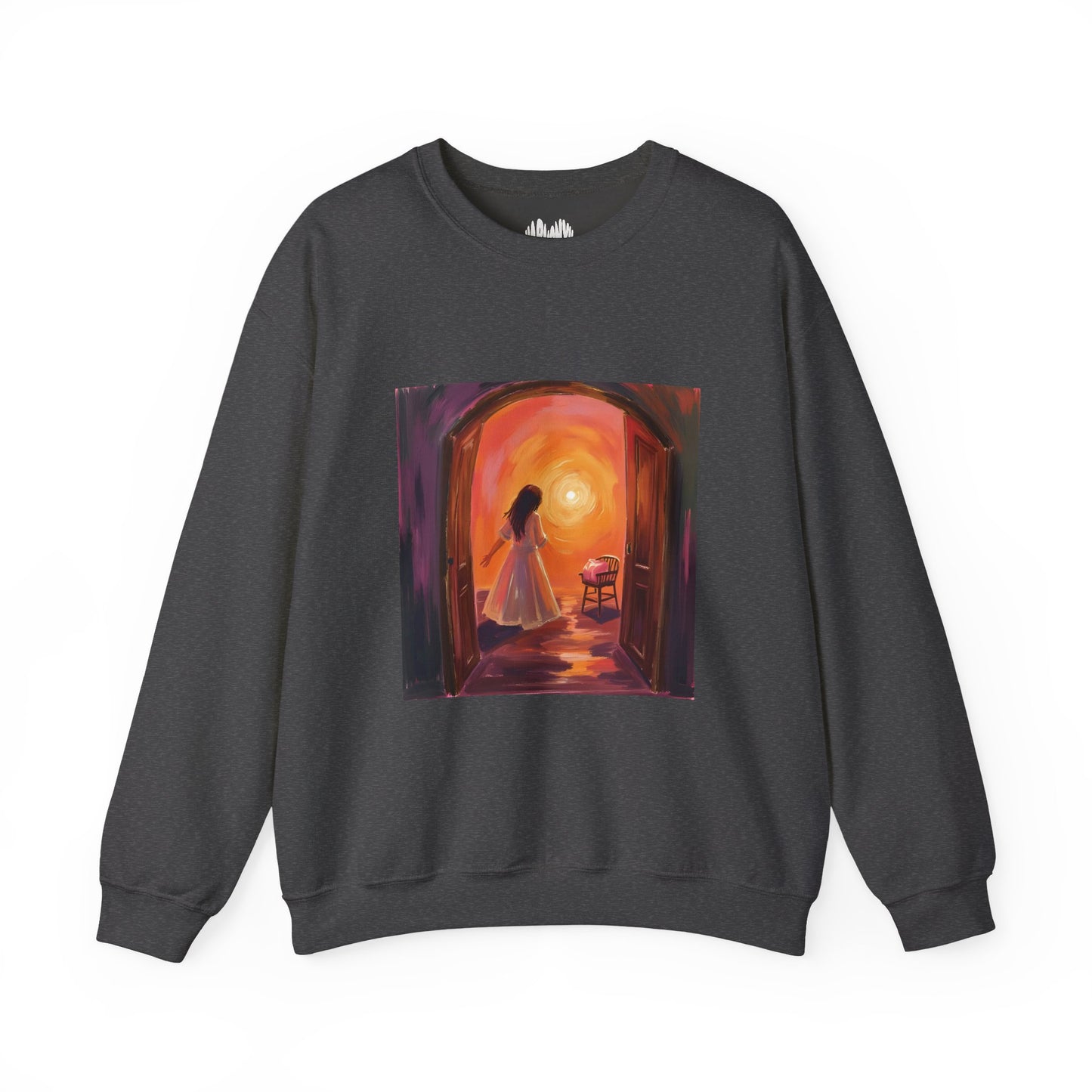 “The Invitation of Light” Crewneck Sweatshirt, Halloween Sweatshirt, Cozy Fall Apparel, Pumpkin Patch Gift, Unisex Sweatshirt