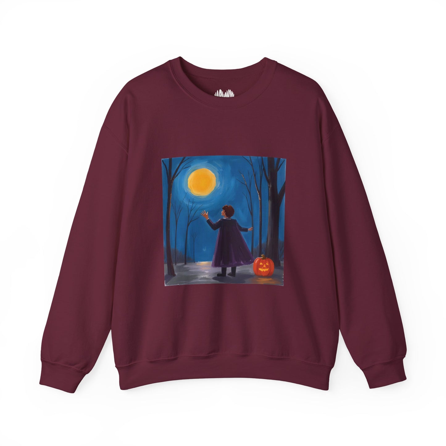“Sing with the Moon” Crewneck Sweatshirt, Halloween Sweatshirt, Cozy Fall Apparel, Pumpkin Patch Gift, Unisex Sweatshirt
