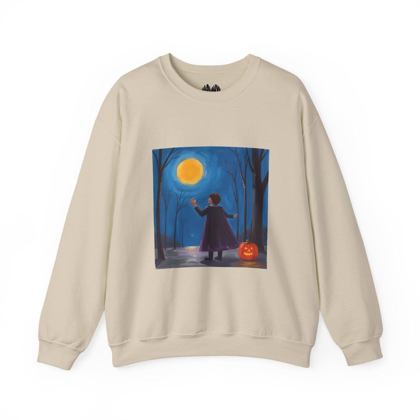 “Sing with the Moon” Crewneck Sweatshirt, Halloween Sweatshirt, Cozy Fall Apparel, Pumpkin Patch Gift, Unisex Sweatshirt