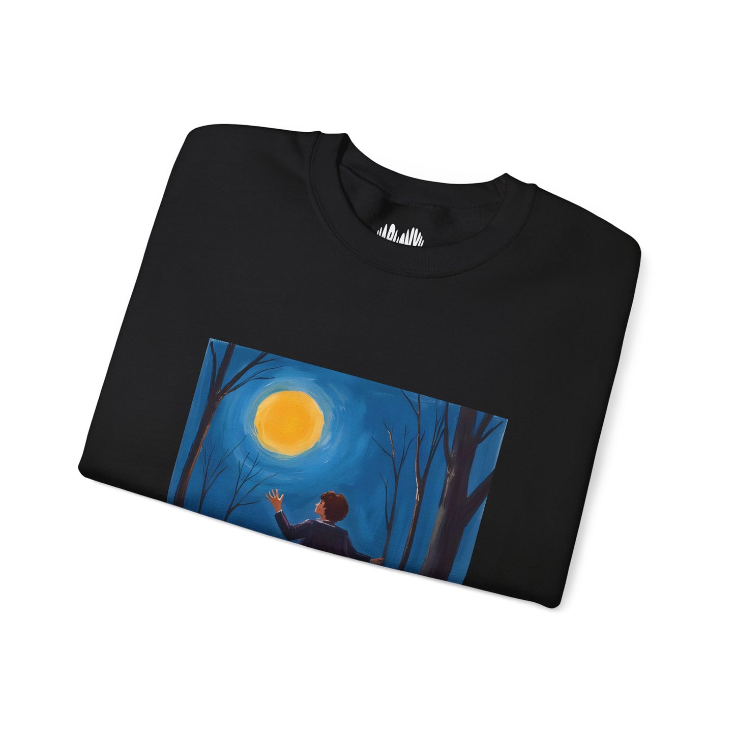 “Sing with the Moon” Crewneck Sweatshirt, Halloween Sweatshirt, Cozy Fall Apparel, Pumpkin Patch Gift, Unisex Sweatshirt