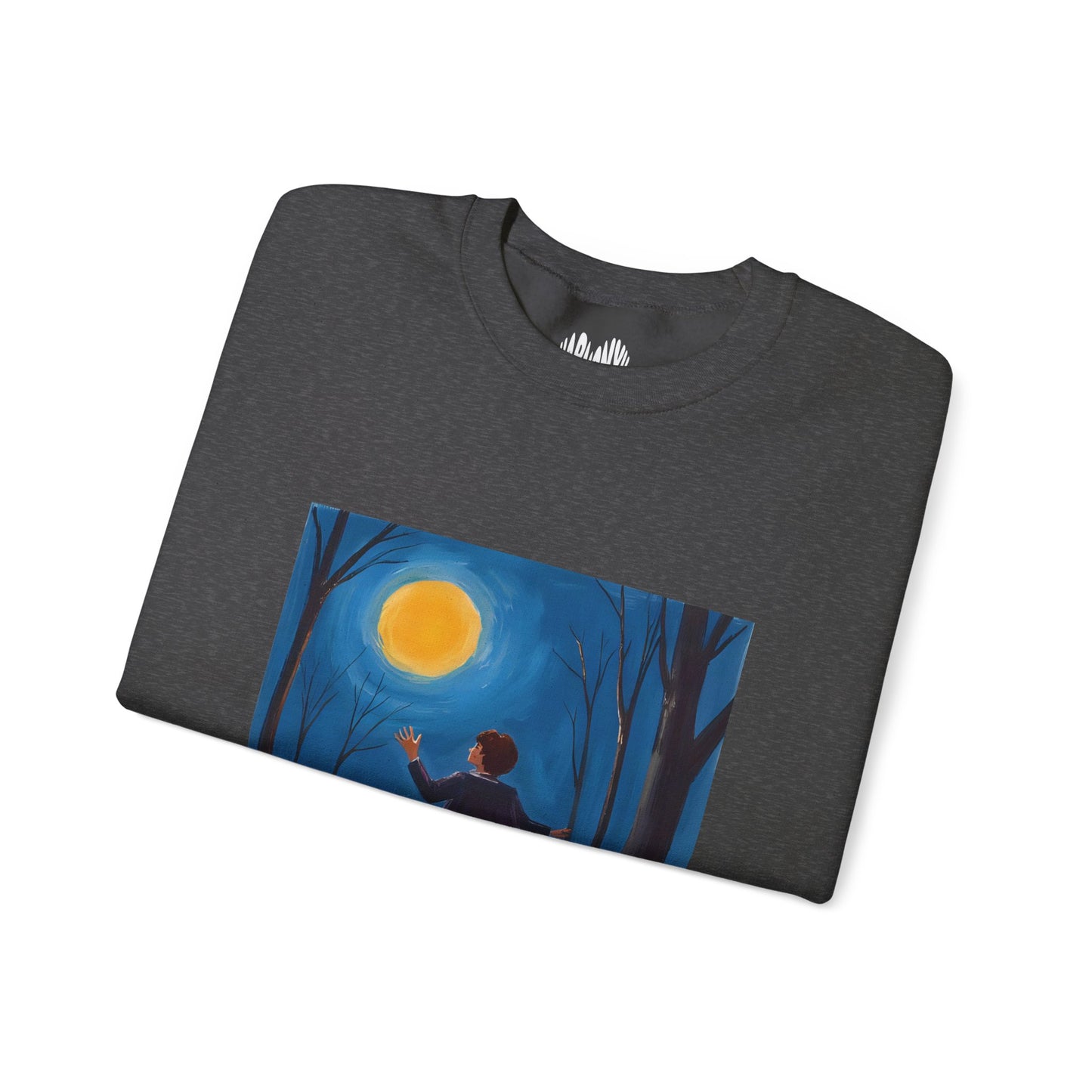 “Sing with the Moon” Crewneck Sweatshirt, Halloween Sweatshirt, Cozy Fall Apparel, Pumpkin Patch Gift, Unisex Sweatshirt