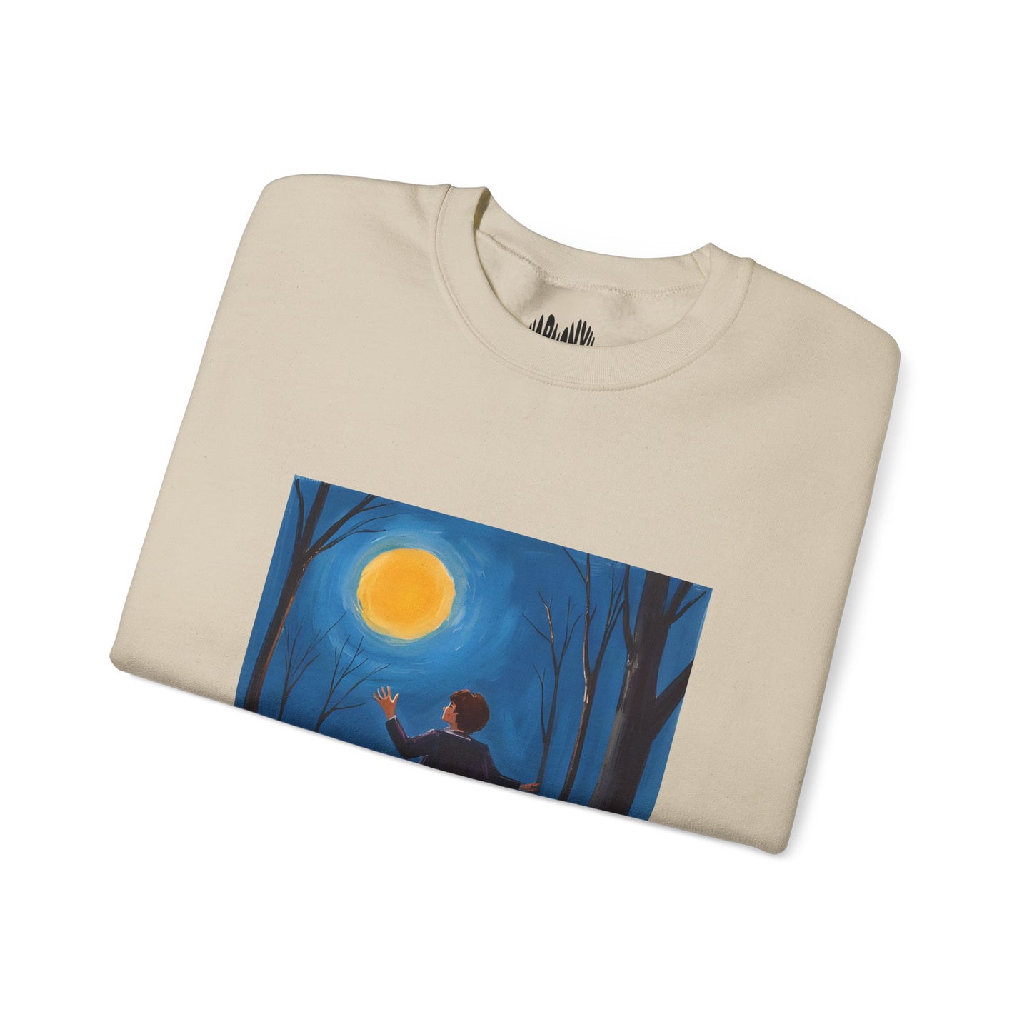 “Sing with the Moon” Crewneck Sweatshirt, Halloween Sweatshirt, Cozy Fall Apparel, Pumpkin Patch Gift, Unisex Sweatshirt