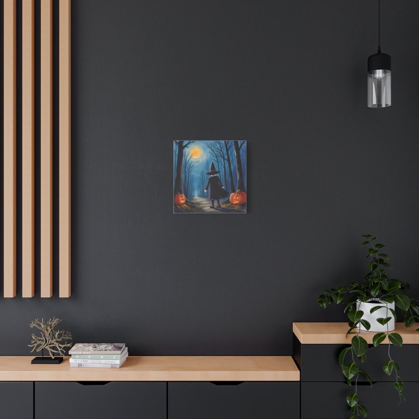 "The Path to Harmony  " Inspirational Canvas Art, Halloween Gift, Motivational Wall Decor, Sunset Artwork for Home, Modern Living Room, Gift for Dreamers