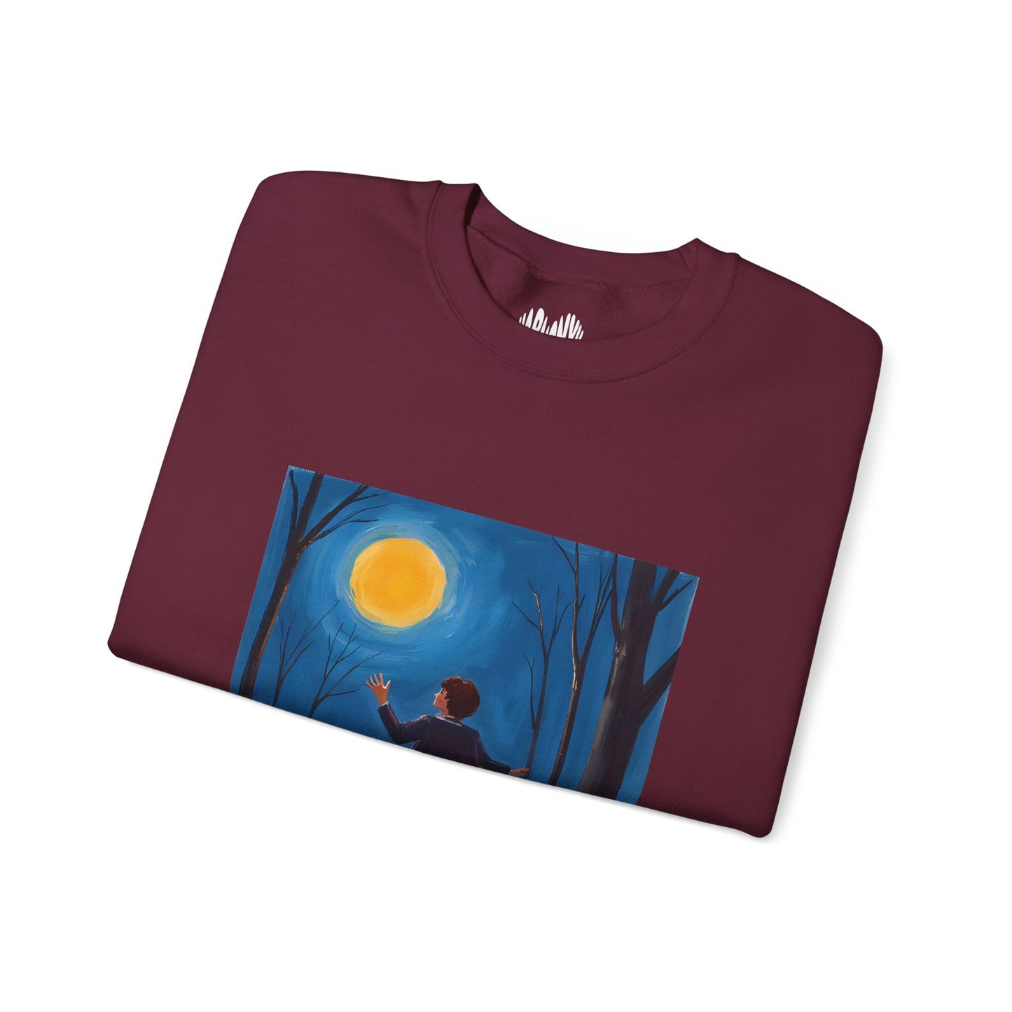 “Sing with the Moon” Crewneck Sweatshirt, Halloween Sweatshirt, Cozy Fall Apparel, Pumpkin Patch Gift, Unisex Sweatshirt