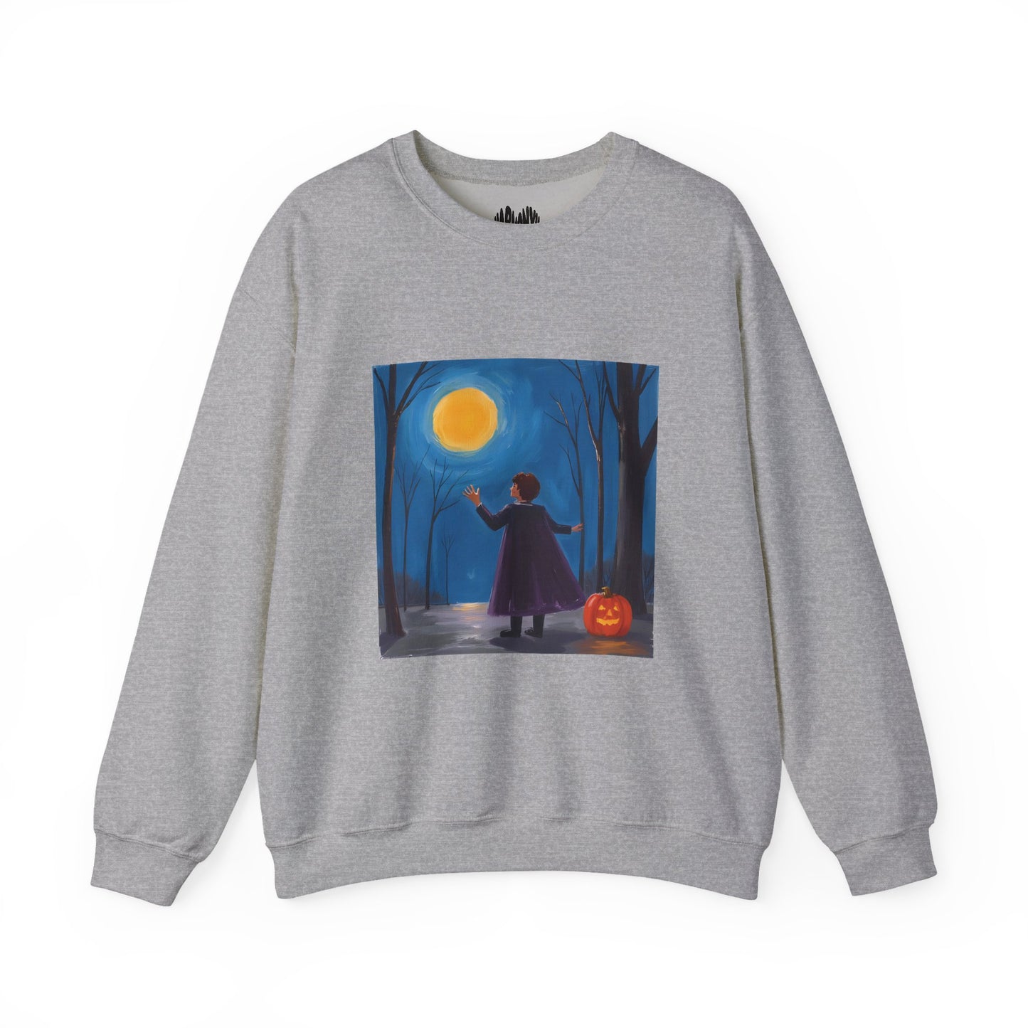 “Sing with the Moon” Crewneck Sweatshirt, Halloween Sweatshirt, Cozy Fall Apparel, Pumpkin Patch Gift, Unisex Sweatshirt
