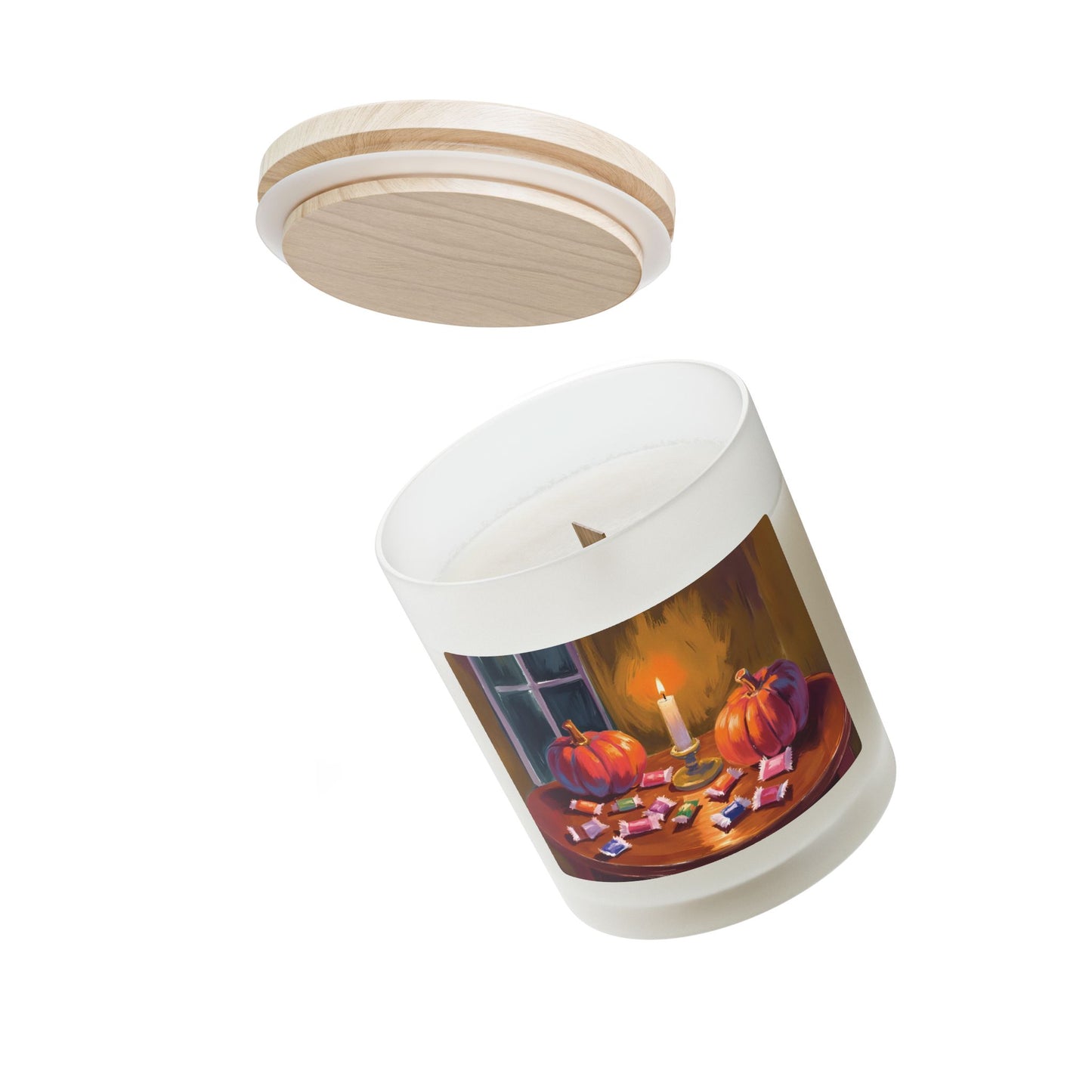 "Nightfall's Treat" Candle,  Halloween Candle, Gift for her, Cute Pumpkin