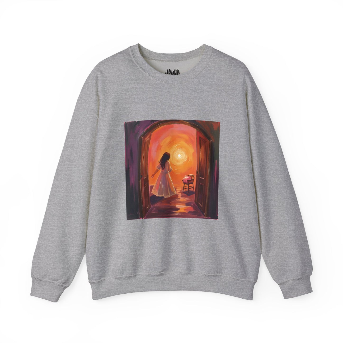 “The Invitation of Light” Crewneck Sweatshirt, Halloween Sweatshirt, Cozy Fall Apparel, Pumpkin Patch Gift, Unisex Sweatshirt