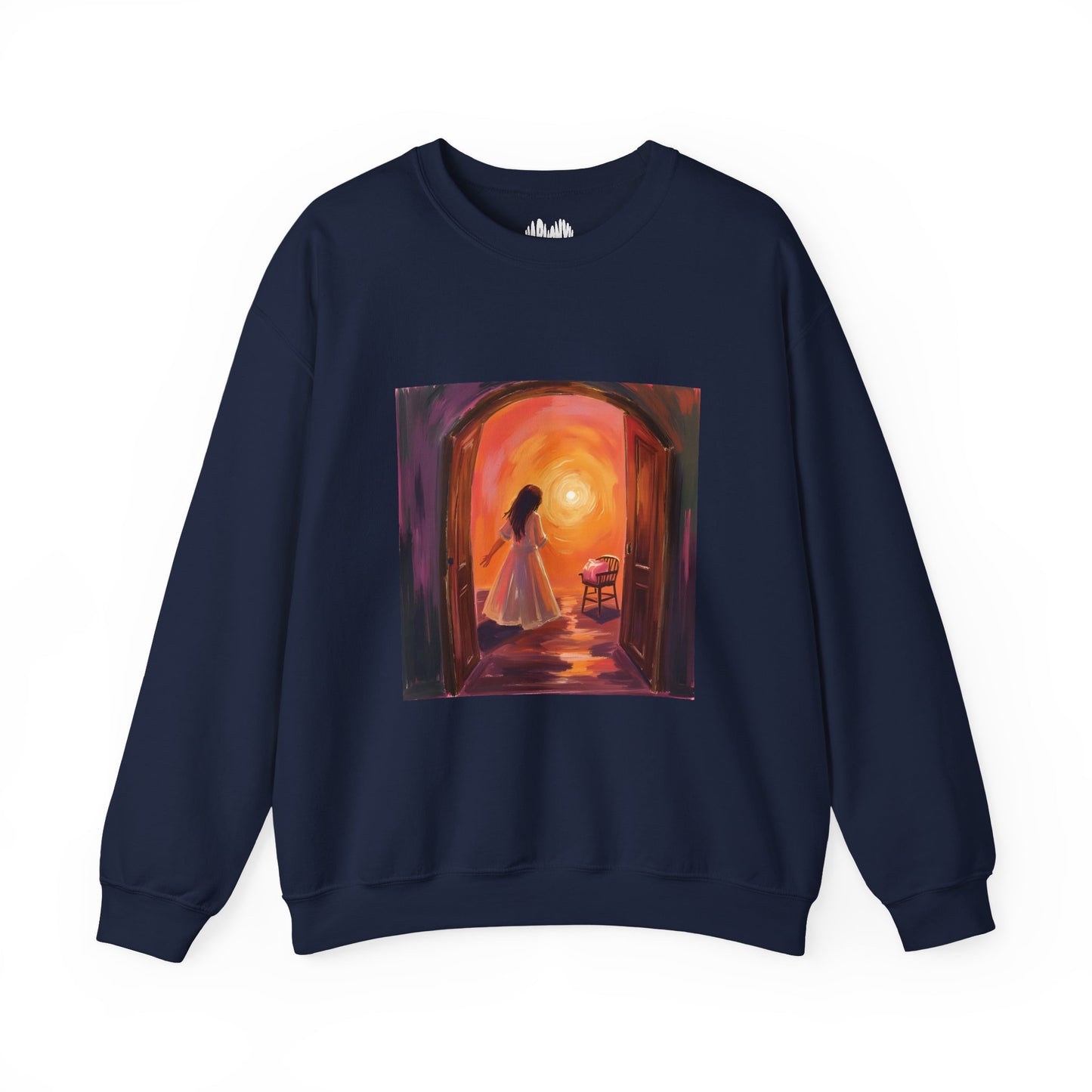 “The Invitation of Light” Crewneck Sweatshirt, Halloween Sweatshirt, Cozy Fall Apparel, Pumpkin Patch Gift, Unisex Sweatshirt