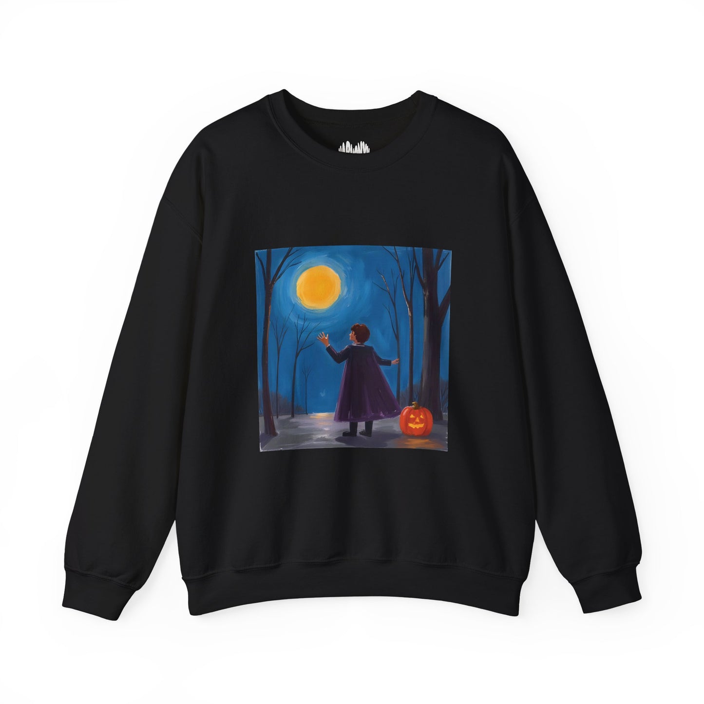 “Sing with the Moon” Crewneck Sweatshirt, Halloween Sweatshirt, Cozy Fall Apparel, Pumpkin Patch Gift, Unisex Sweatshirt