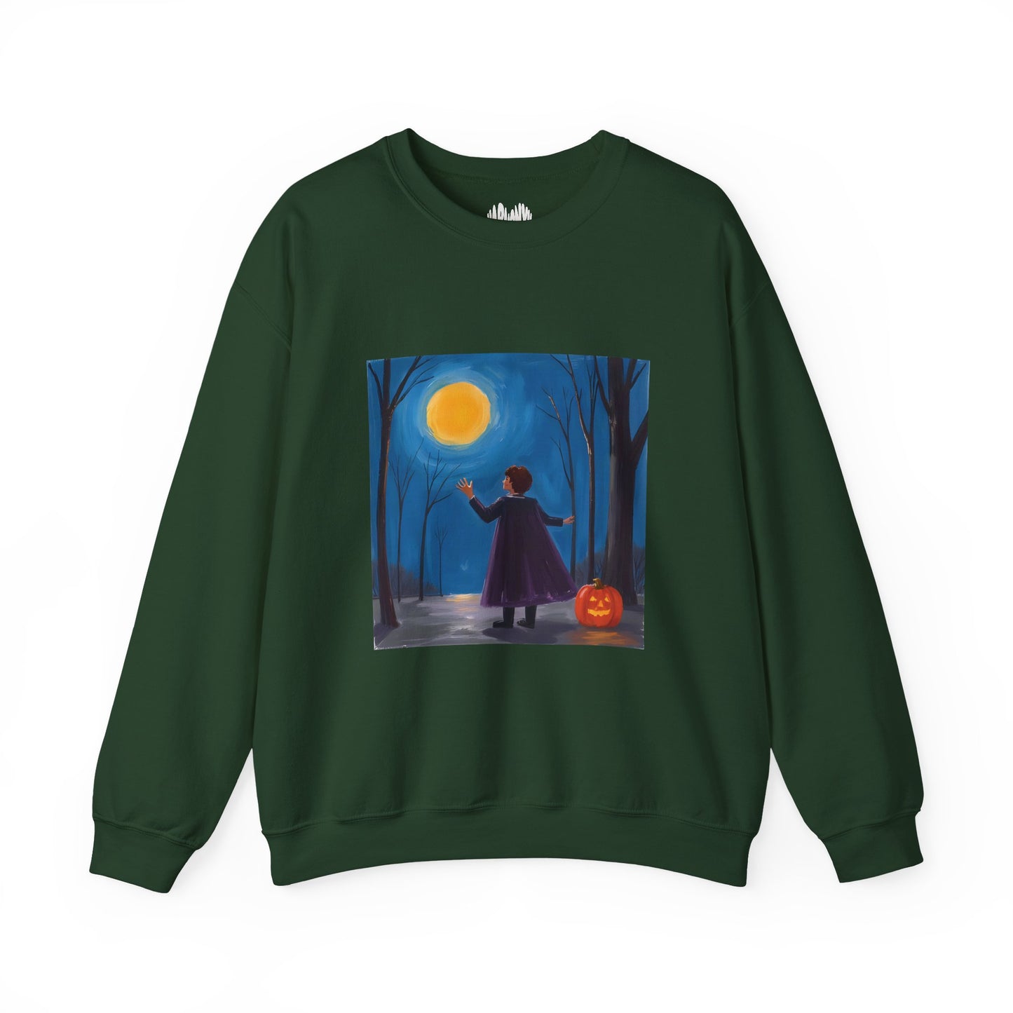“Sing with the Moon” Crewneck Sweatshirt, Halloween Sweatshirt, Cozy Fall Apparel, Pumpkin Patch Gift, Unisex Sweatshirt