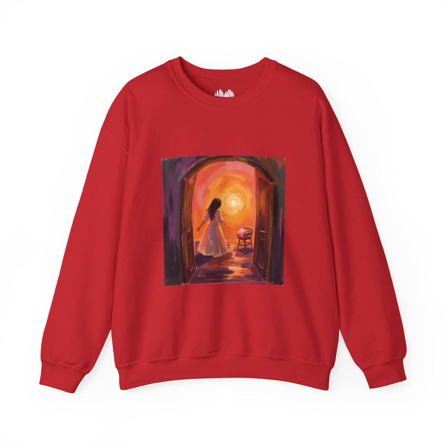 “The Invitation of Light” Crewneck Sweatshirt, Halloween Sweatshirt, Cozy Fall Apparel, Pumpkin Patch Gift, Unisex Sweatshirt