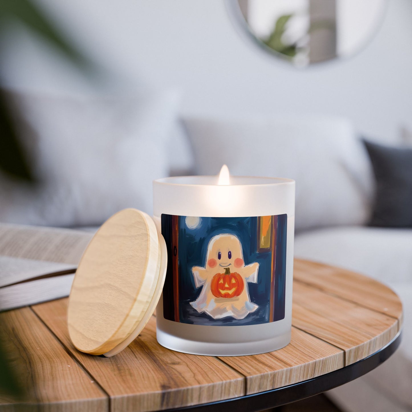 "My Inner Pumpkin" Candle,  Halloween Candle, Gift for her, Cute Pumpkin
